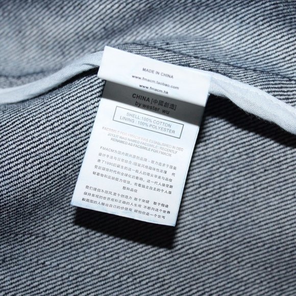 Streetwear Denim Blue Jean Large Hip Hop Embroidered Buddha Jacket Urban FMACM - Picture 11 of 11